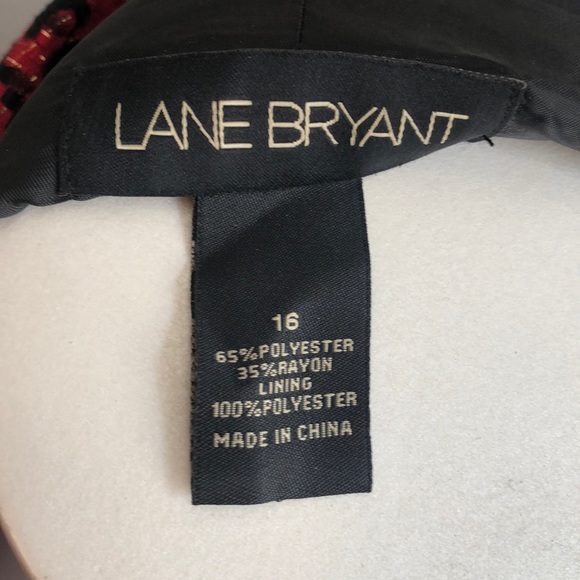 Woman’s Lane Bryant Red and black blazer, 16 - Picture 3 of 4